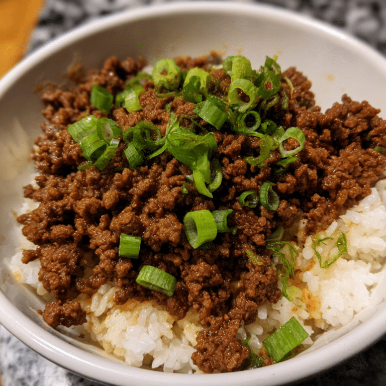 Honey Soy Beef Bowls, sweet and savory