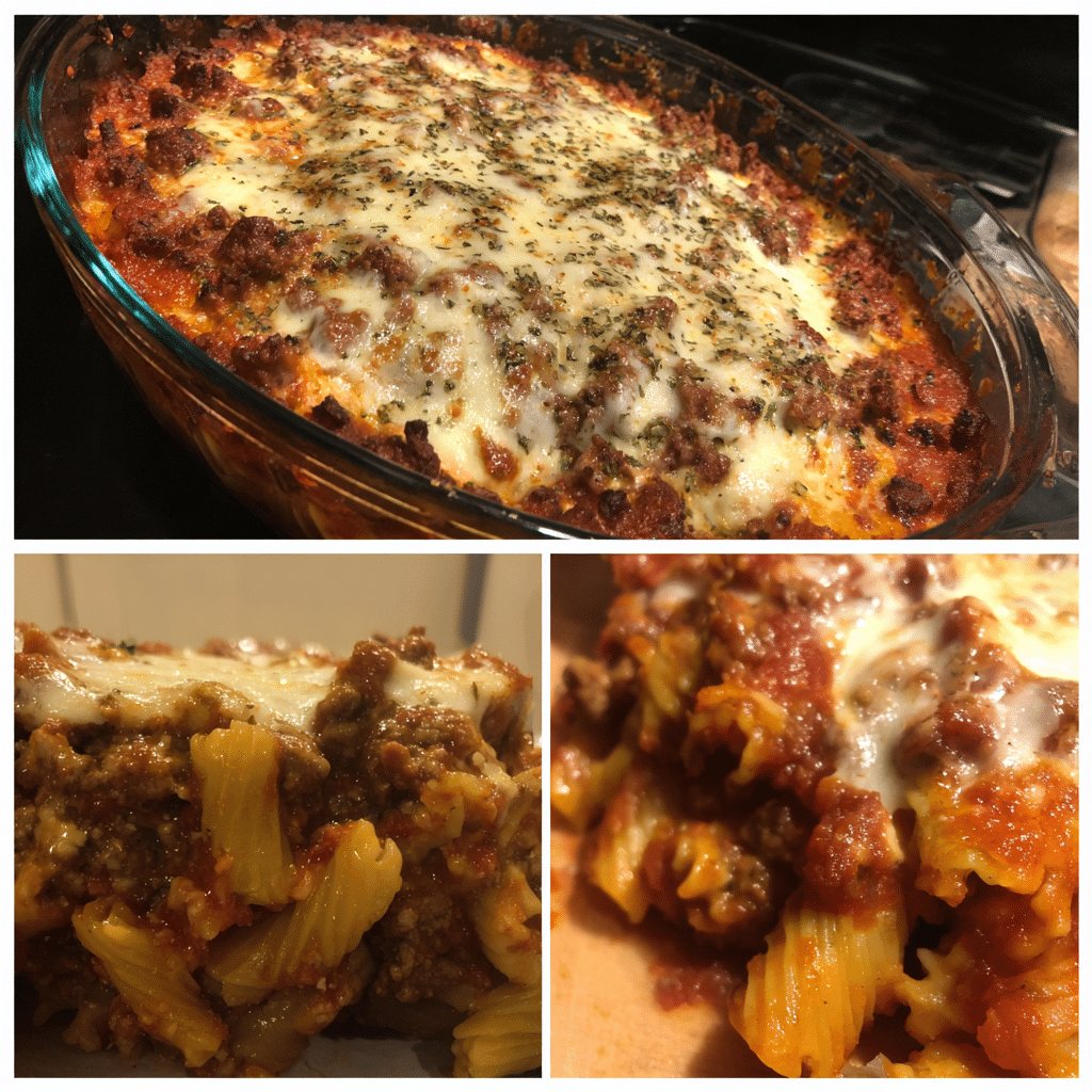 Italian Beef and Mozzarella Bake