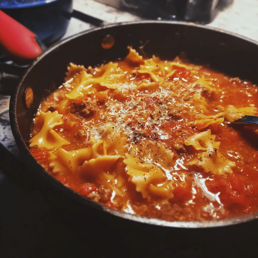 Italian Sausage Lasagna Soup, savory and bold