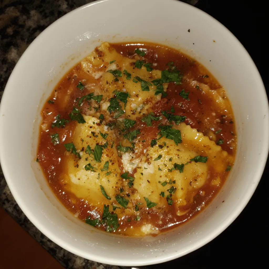 Lasagna Soup with Italian Herb Butter, aromatic and rich