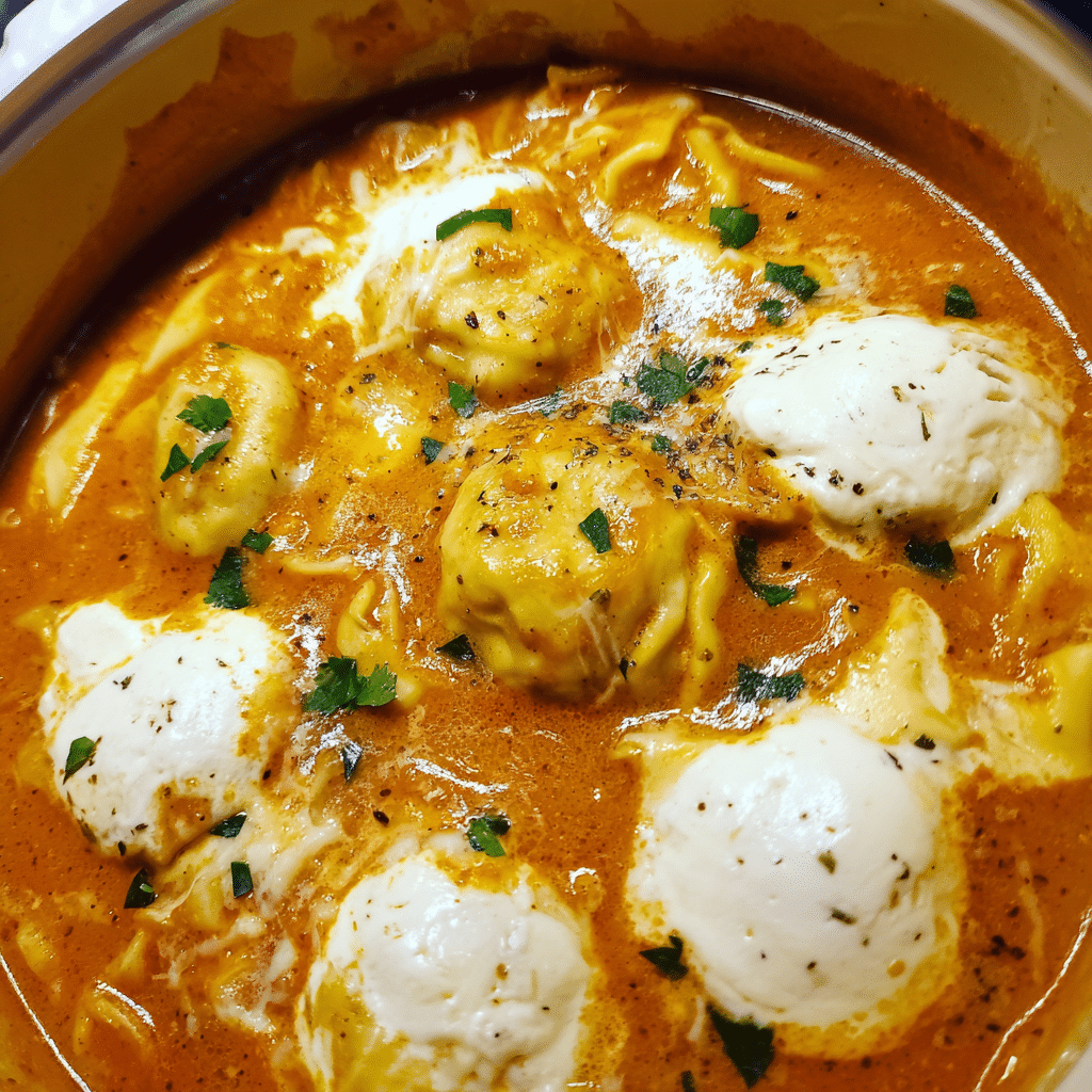 Lasagna Soup with Ricotta Dumplings