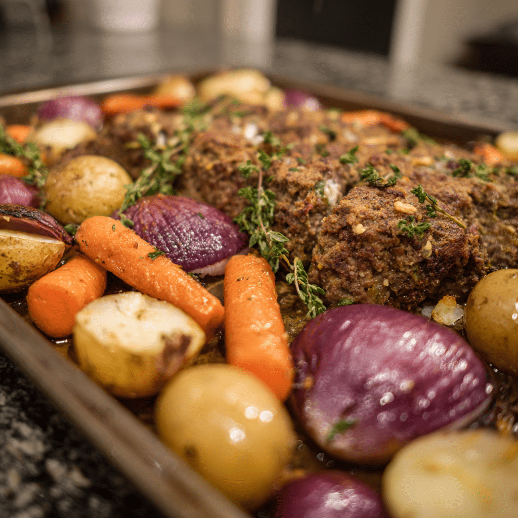 Meatloaf Sheet Pan Dinner