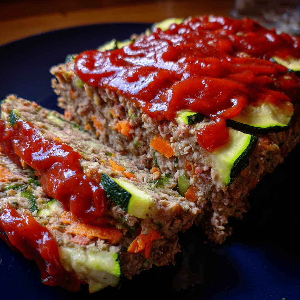 Meatloaf with Zucchini & Carrots