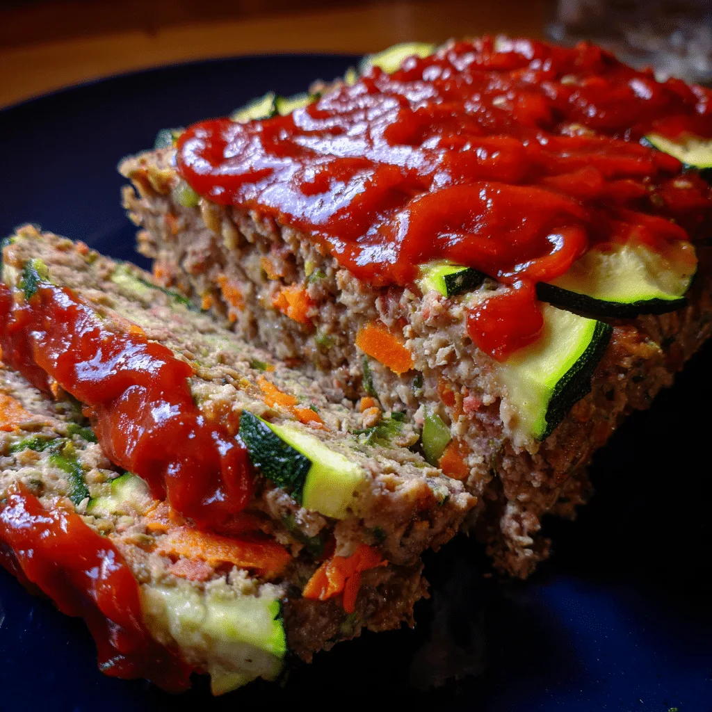 Meatloaf with Zucchini & Carrots, moist and wholesome