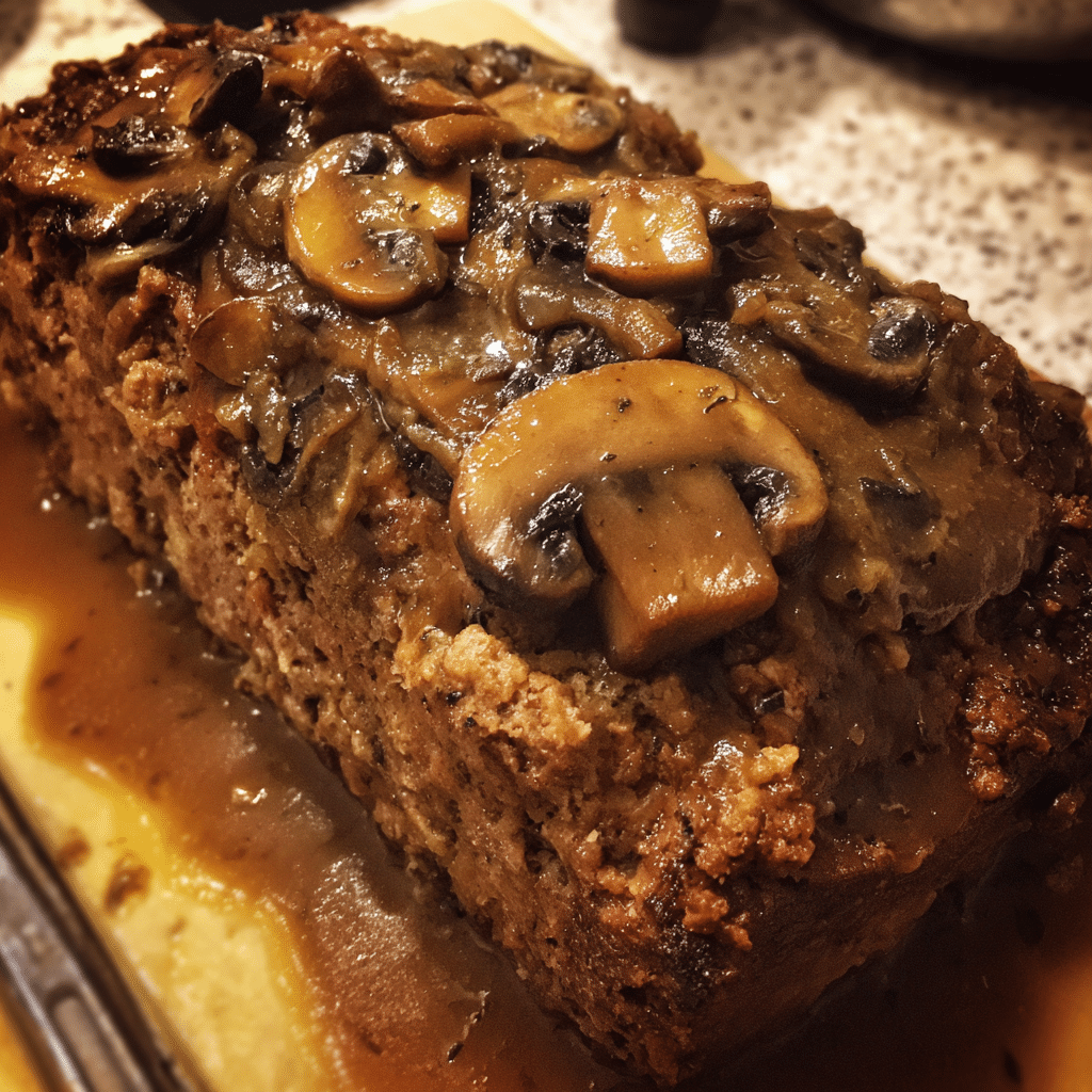 Mushroom Gravy Meatloaf