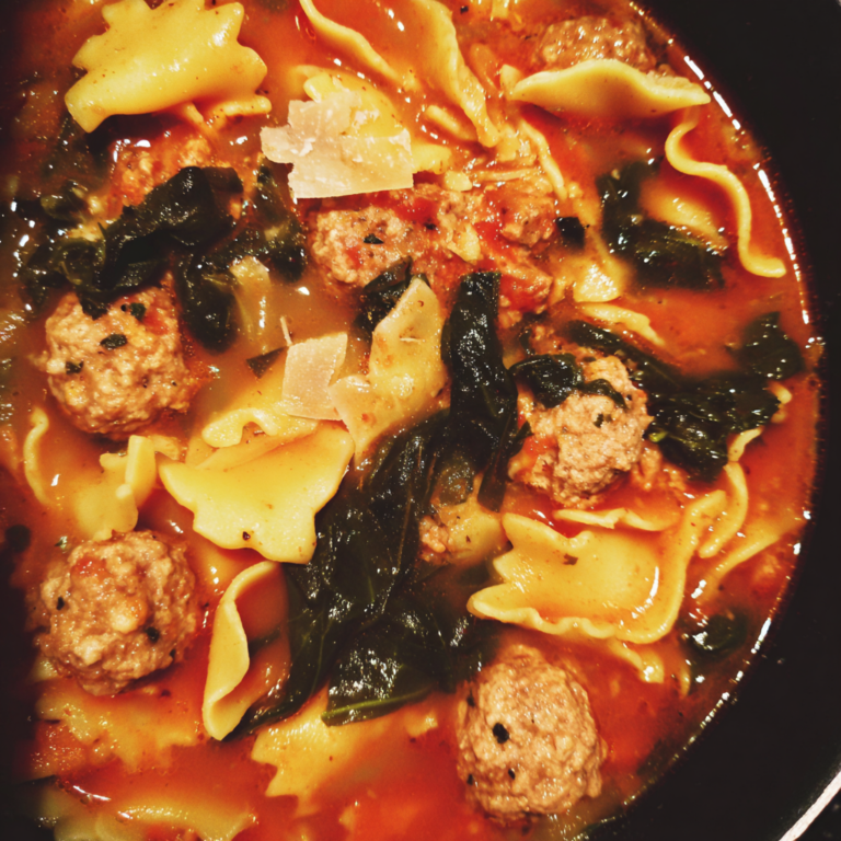 One-Pot Italian Wedding Lasagna Soup, hearty and classic