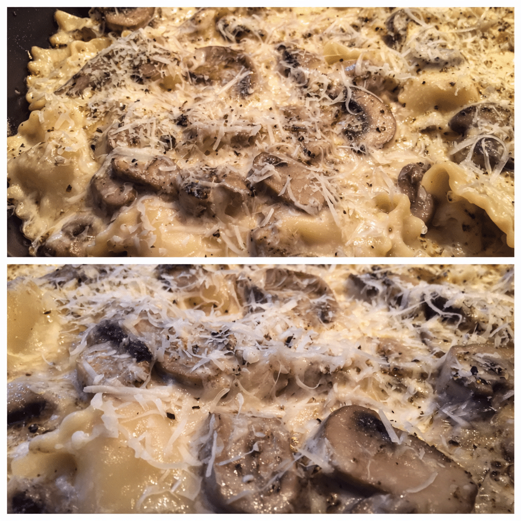 One-Pot Mushroom Alfredo Lasagna Soup