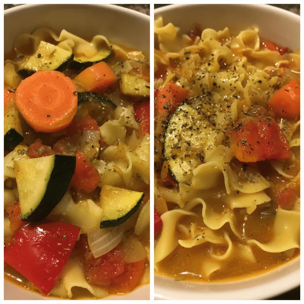 Roasted Vegetable Lasagna Soup, hearty and wholesome