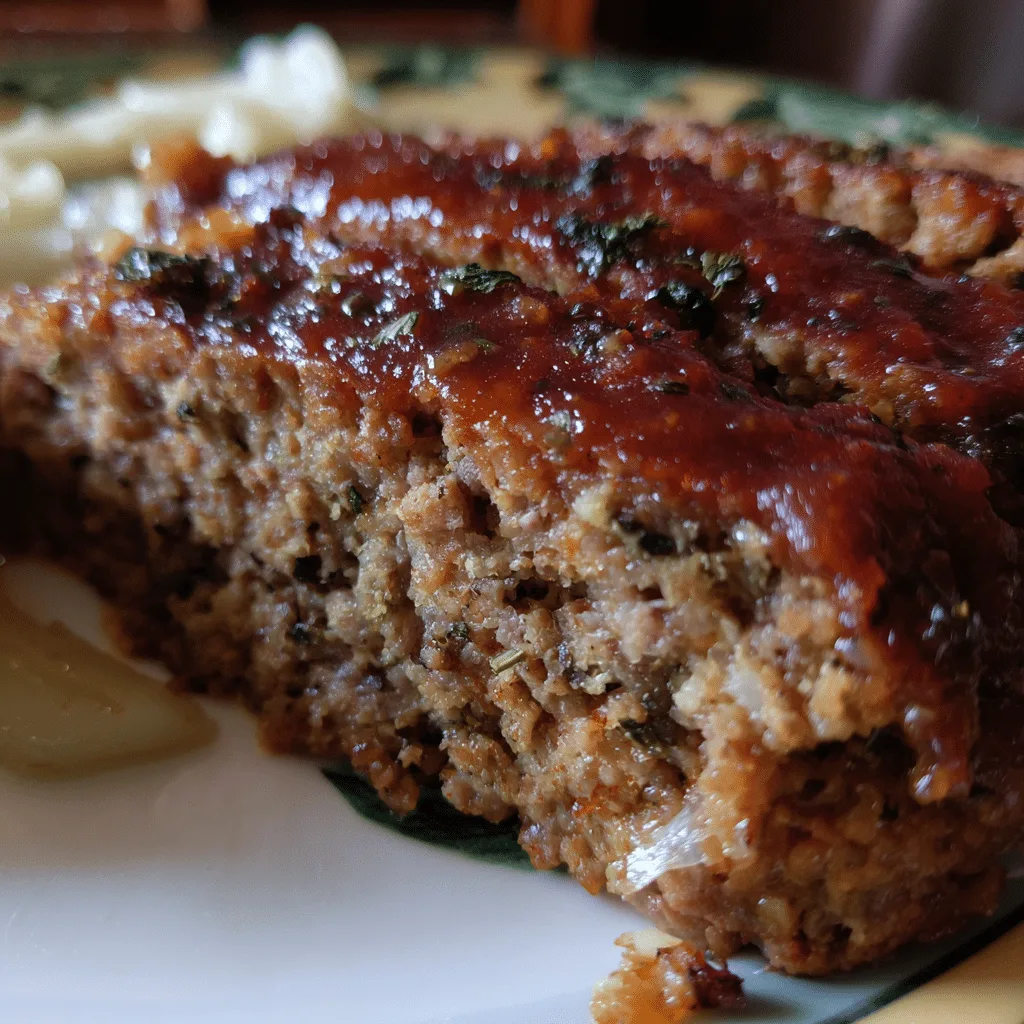 Tender Juicy Meatloaf with Worcestershire, rich and classic