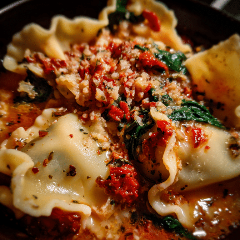 Tuscan Lasagna Soup, rustic and flavorful