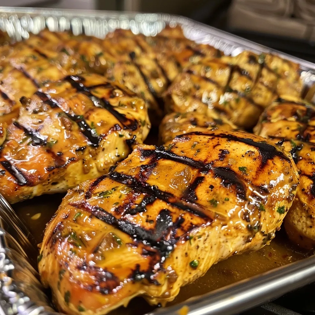 Grilled Chicken Breast Marinade with a Lemon-Garlic Twist
