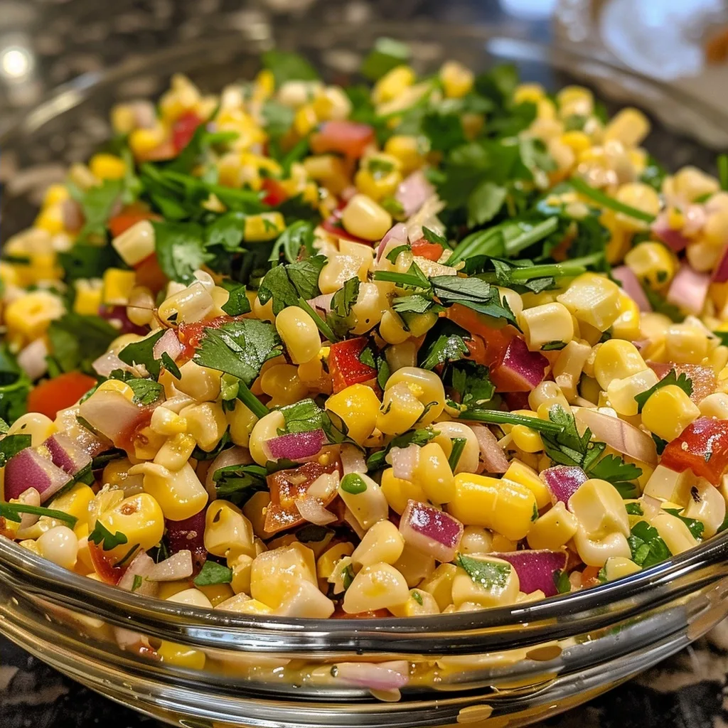 Corn Salad with Fresh Lime and Cilantro