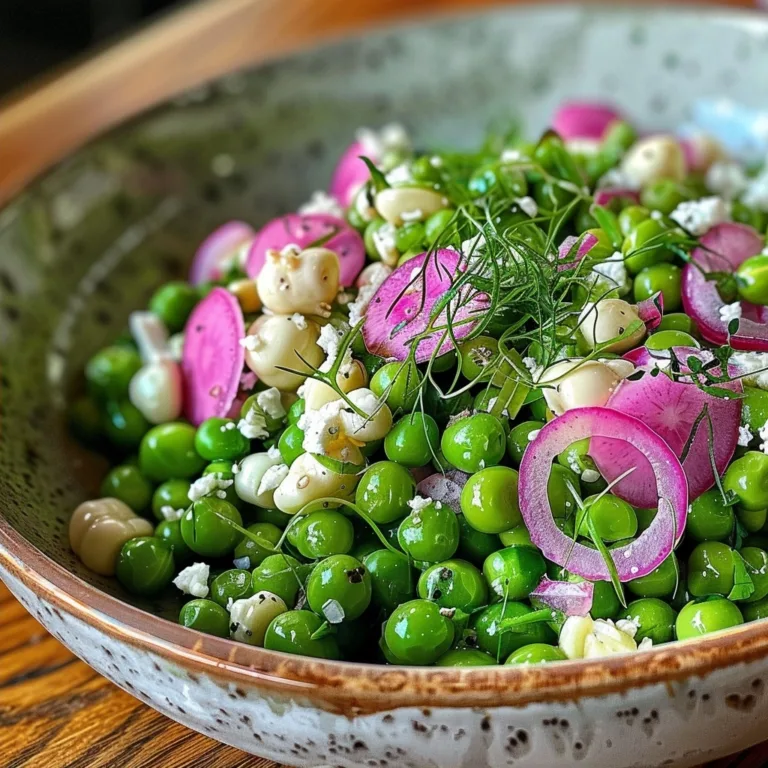 Pea Salad with a Twist: Fresh and Creamy Goodness