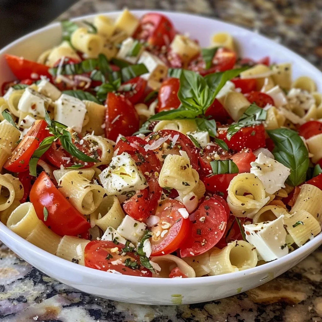 Home 5 Caprese Pasta Salad: A Creamy Freshdish