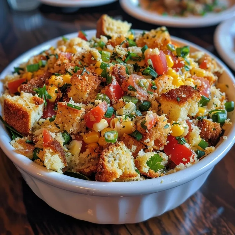 Cornbread Salad with Smoky Southwest Flavors