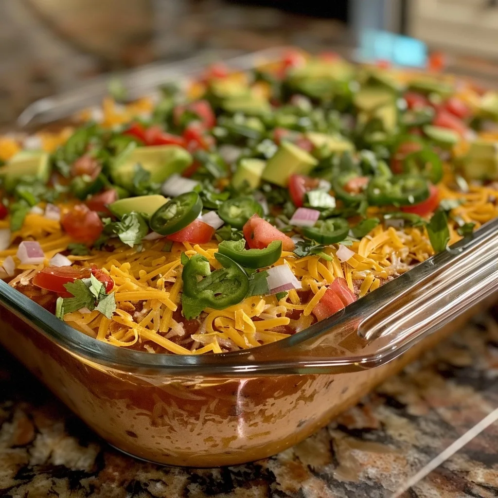 Seven Layer Dip: A Layered Fiesta of Taste