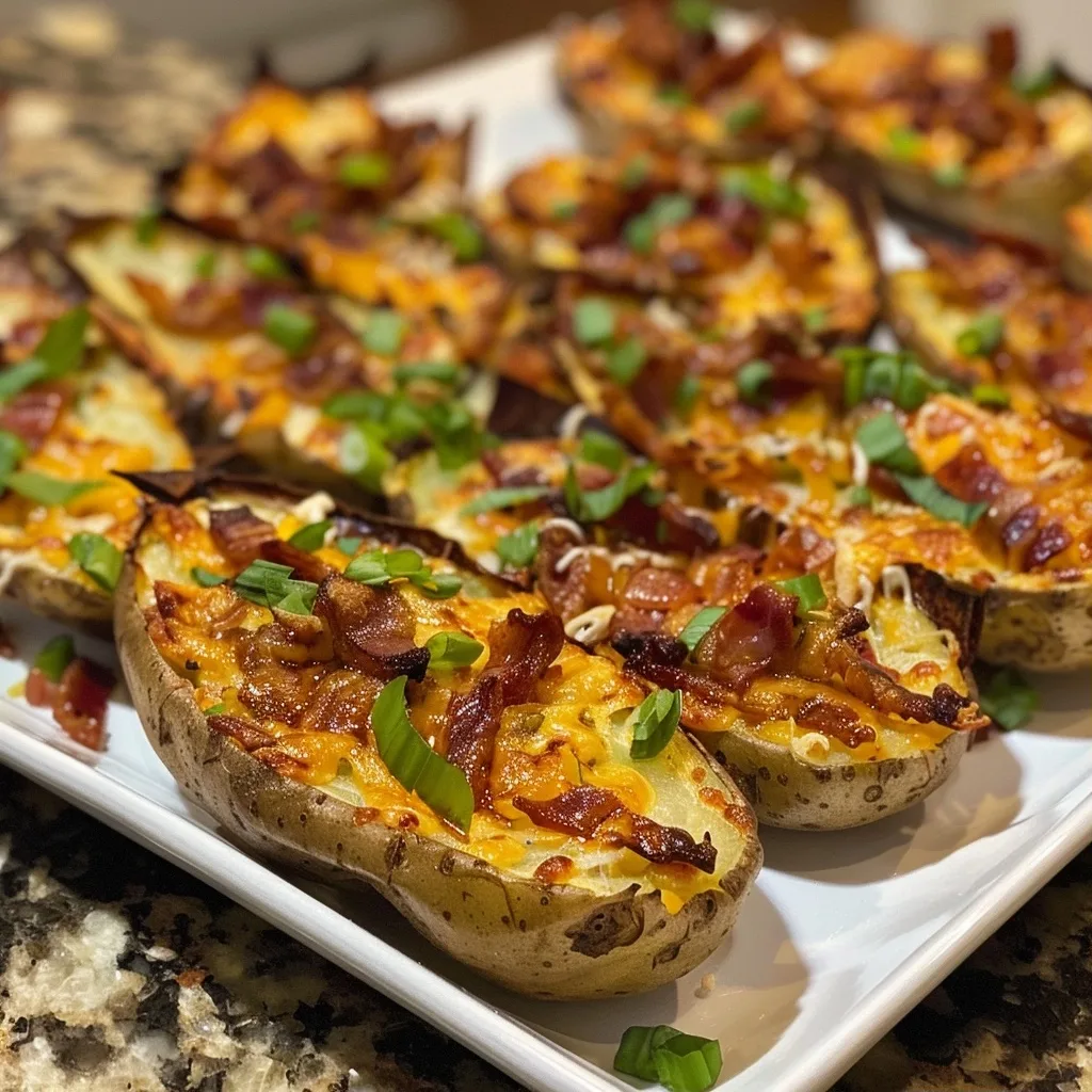 Loaded Potato Skins Delivered Crispy Perfectly
