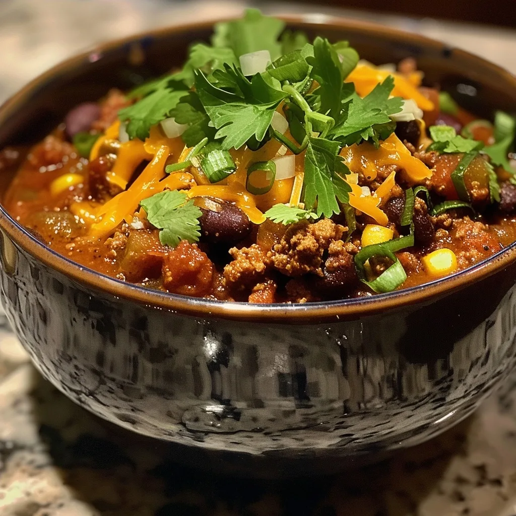 High Protein Turkey Chili Bowls for Healthy Meal Prep