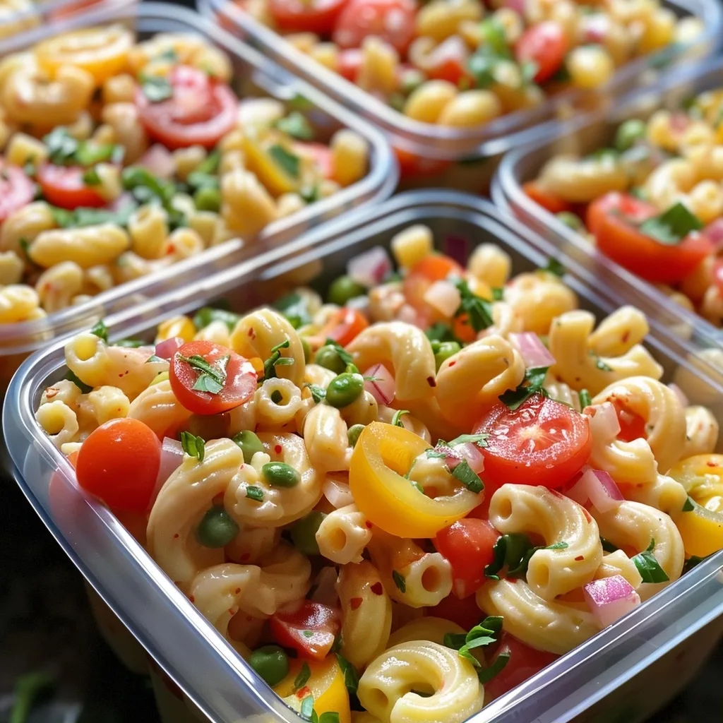 Lunchbox pasta salad cups for easy healthy meals