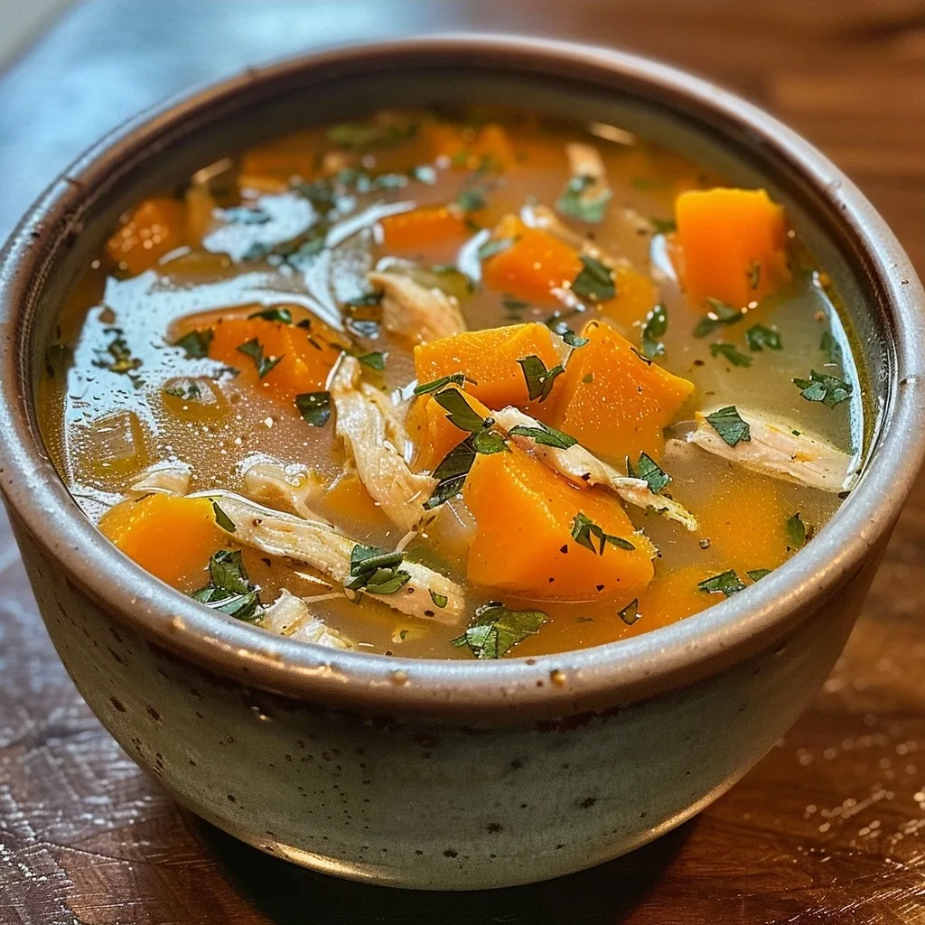 Butternut squash chicken soup: A hearty seasonal meal