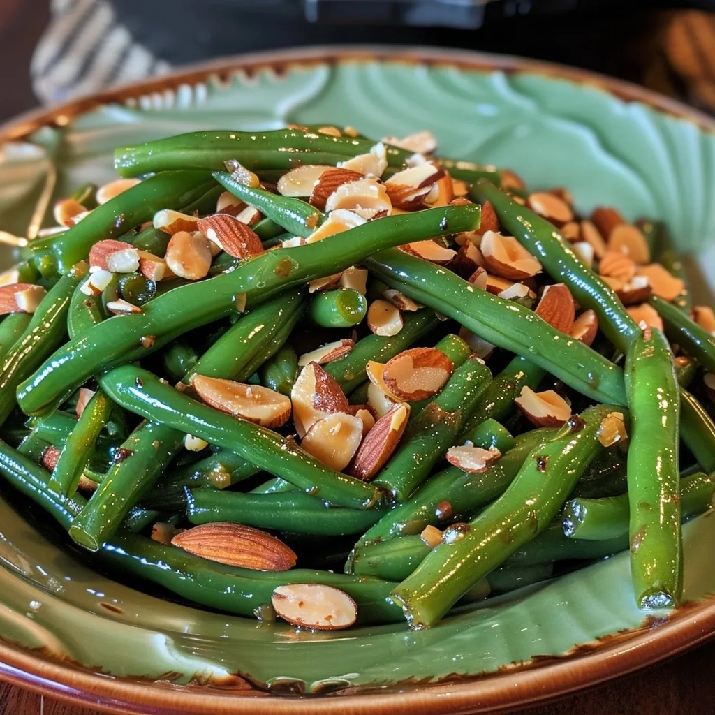 Balsamic Green Beans With Almonds For Healthy Sides