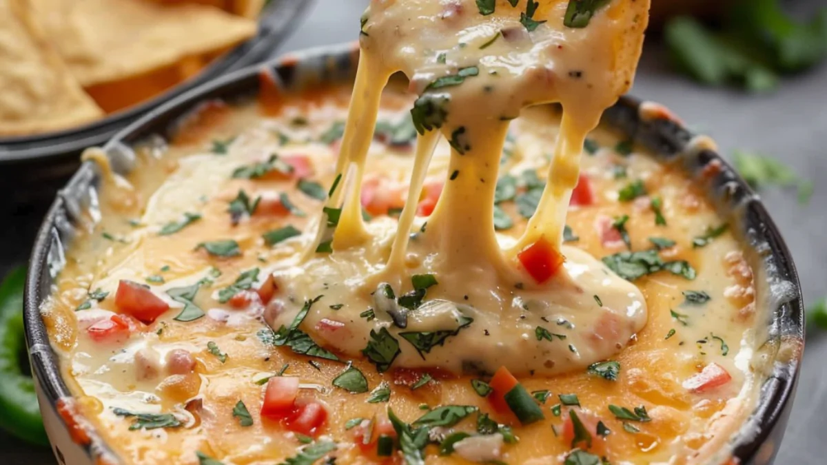 Easy Homemade Queso and Rotel Dip Recipe with Cheese and Jalapeños